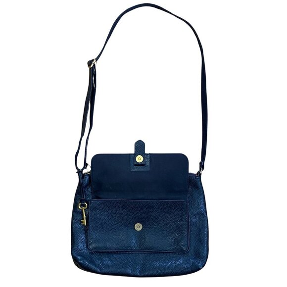 FOSSIL KINLEY BLACK BUTTERY LEATHER SMALL CROSSBODY BAG - Picture 3 of 9